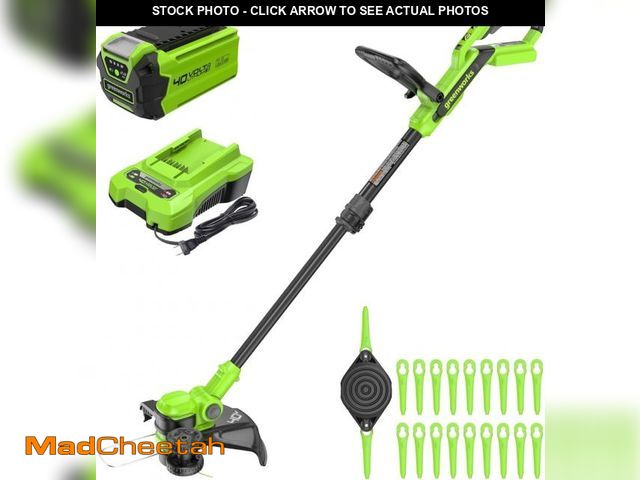 Lot 74-12490381 - Greenworks 40V 13" String Trimmer/Edger Kit - UNUSED