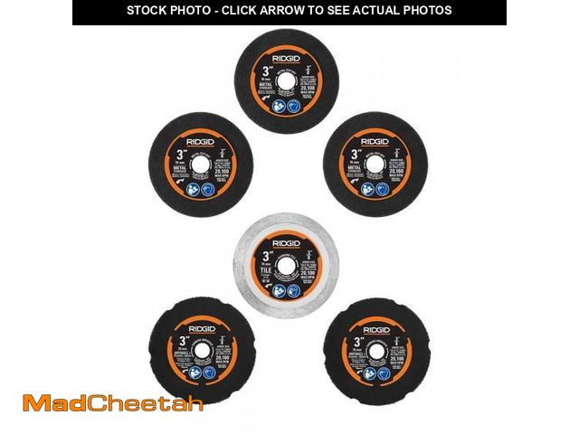 Lot 74-12032436 - RIDGID Cut-Off Wheel Kit (6-Piece) - UNUSED