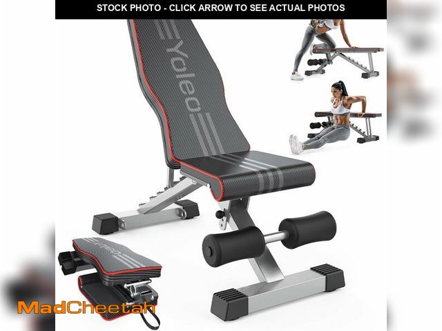 Lot 74-13710898 - Yoleo Adjustable Weight Bench for Full Body Workout; Foldable Bench Press Bench of Home Gym Strength...