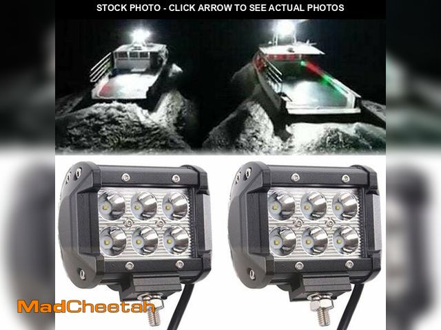 Lot 74-13629962 - Shangyuan Pontoon Boat Docking Headlights, Marine Led Lights for Kayak Bass Jon Fishing Boat Spreade...