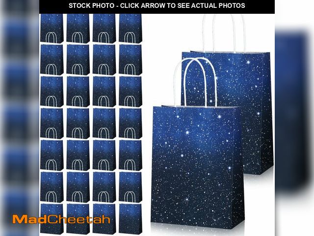 Lot 74-13571854 - Marspark 32 Pieces Galaxy Bags Starry Gift Goodie Pouch Space Party Favor Bags Galaxy Treat Candy Ba...