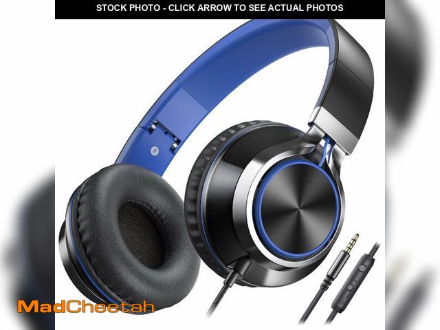 Lot 74-14377647 - AILIHEN C8 Kids Wired Headphones with Microphone for School, On Ear Headsets with Volume Control Fol...