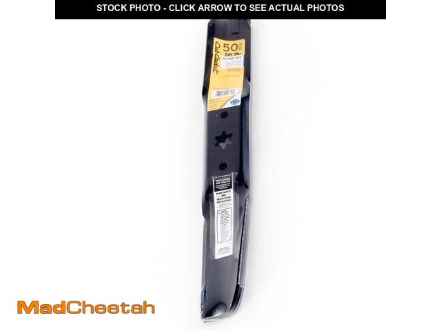 Lot 74-13799793 - Cub Cadet Original Equipment High Lift Blade Set for Select 50 in. Riding Lawn Mowers with 6-Point S...