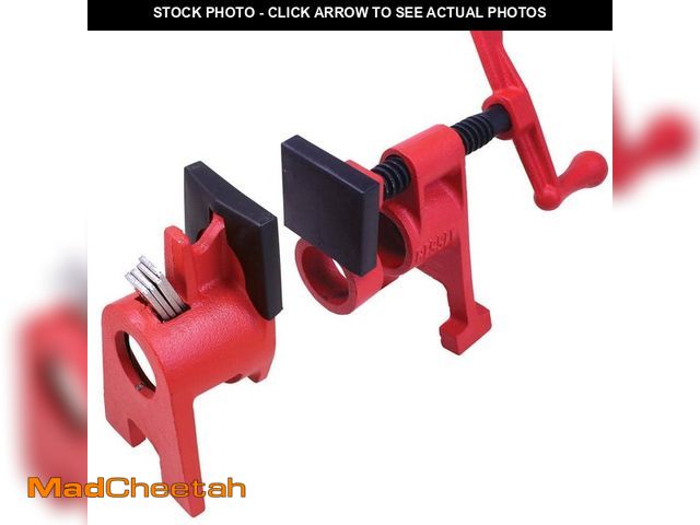 Lot 74-14257824 - BESSEY H-Style 3/4 in. Black Pipe Clamp Fixture Set - USED
