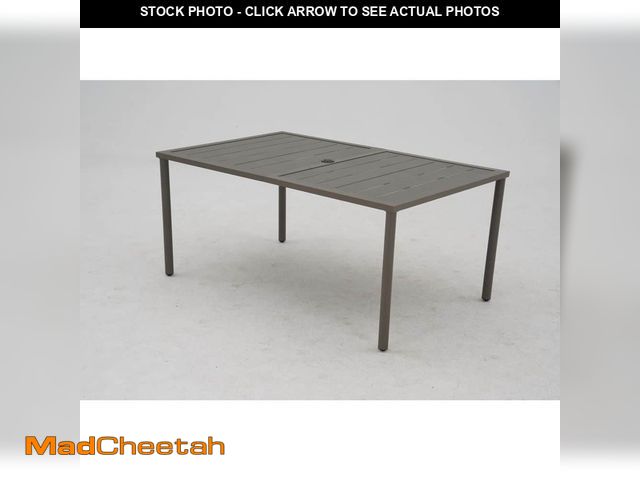 Lot 74-14290559 - Hampton Bay Westgrove Rectangle Metal Outdoor Dining Table - UNUSED