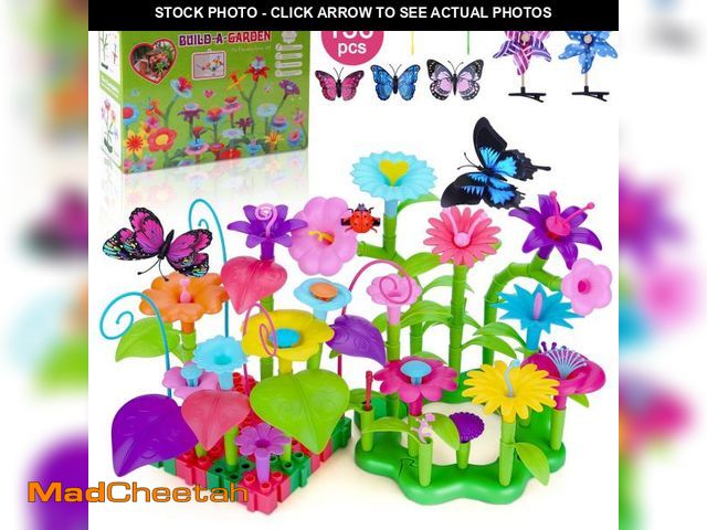 Lot 74-12157441 - Flower Garden Building Toys, 136Pcs Toy Gifts for 3 4 5 6 Years Old Girls - UNUSED