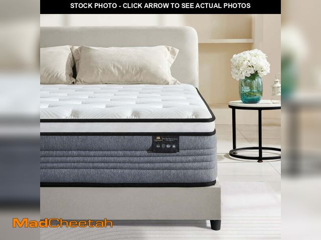 Lot 74-14436823 - Giovanly 12 inch Queen Hybrid Mattress in a Box, Memory Foam and Individually Wrapped Pocket Coils, ...
