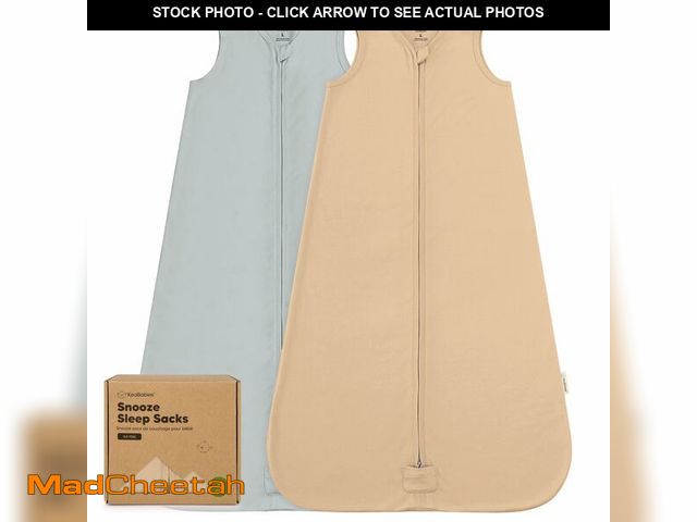 Lot 74-14055769 - 2-Pack Baby Sleep Sacks, Zipper Wearable Blanket - 0.5TOG Organic Cotton, Lightweight,Soft Cozy Todd...