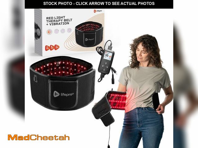 Lot 74-11414959 - Lifepro Red Light Therapy Belt - Infrared Red Light Therapy for Body, Back Pain and Shoulder - 105 L...