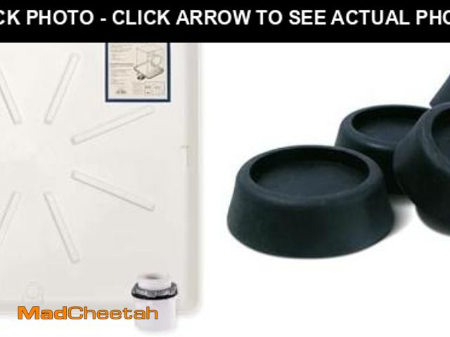 Lot 74-10648751 - (MISSING RUBBER FEET) EZ-FLO 30-inch x 32-inch Eastman 52525 Washing Machine Drain Pan and Ideaworks...