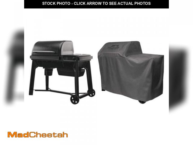 Lot 74-12463998 - Traeger Woodridge Wi-Fi Pellet Grill with Cover - UNUSED