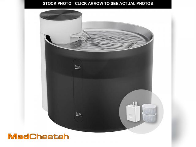 Lot 74-11559050 - WOPET Cat Water Fountain, 3.5L Cat Fountain with Stainless Steel Lid, W500 Pet Water Fountain Super ...