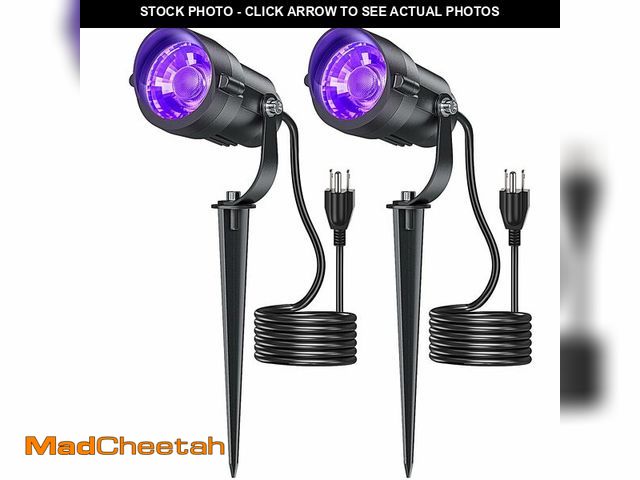 Lot 74-12701602 - HIBOITEC Halloween Black Light Spotlight Outdoor 12W IP65 Waterproof LED Spot Lights Landscape Light...