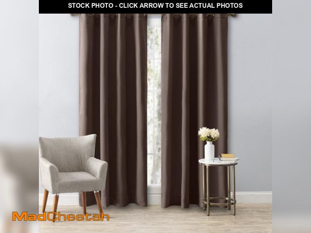 Lot 74-4827025 - Darby Home Co Sallie Solid Color Blackout Grommet Single Curtain Panel DABH1645 Size per Panel: 56" ...