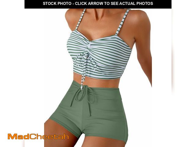 Lot 74-13625675 - Herseas Swim Suits for Women 2026 Adjustable Spaghetti Straps Swimsuit Tops Summer Outfits Beach Vac...