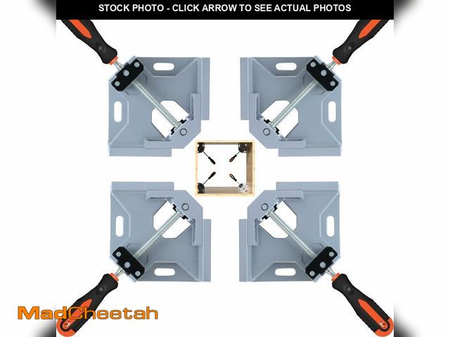 Lot 74-12714166 - Likorlove 4PCS 90ÃÂ° Right Angle Corner Clamps for WoodworkingÃ¢â¬â Heavy Duty Aluminum Alloy Ad...