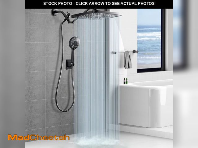 Lot 74-12308314 - Jafeton Premium 12.2" Rain Shower Head with Handheld Spray, Updated High Pressure Rainfall Shower He...