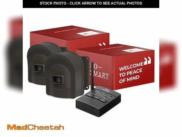 Lot 74-12449284 - 1/2 Mile Hosmart Driveway Alarm Wireless Sensor System &amp; Driveway Sensor Alert System Weatherpro...