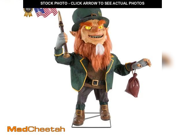 Lot 74-12828404 - 4.5 Ft Gruesome Grounds Animated LED Cursed Clover - UNUSED