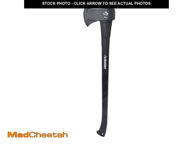 Lot 74-14242994 - *DIRTY/SCRATCHED* Husky 3.5 lbs. Premium Single Bit Michigan Axe with 34 in. Fiberglass Handle *DIRT...