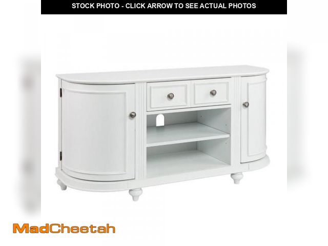 Lot 74-12406459 - SEI Furniture Dandridge TV/Media Stand - White - UNUSED