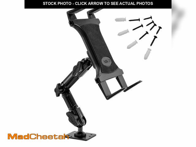 Lot 74-14264579 - ARKON Mounts - Heavy-Duty Tablet Mount | Secure Drill Base for Cars, Walls, and Tables | Adjustable ...
