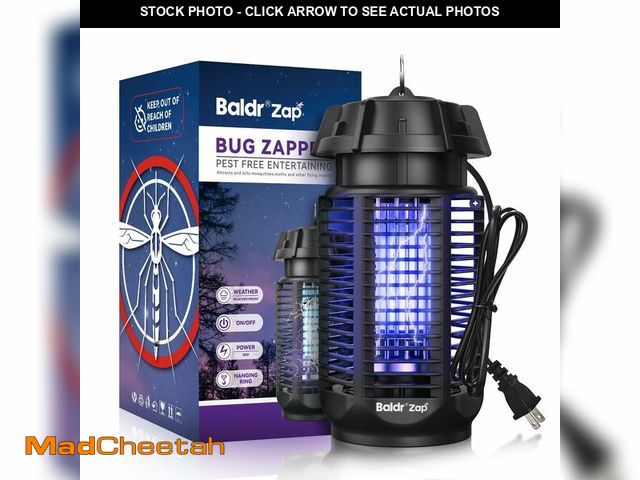 Lot 74-14264845 - BALDR Bug Zapper Outdoor Indoor, 20W Power &amp; 4200V Instant Grid Mosquito Repellent, Coverage of ...