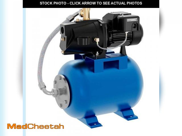 Lot 74-12299665 - Everbilt 1/2 HP Shallow Well Jet Pump with 6 gal. Tank - UNUSED