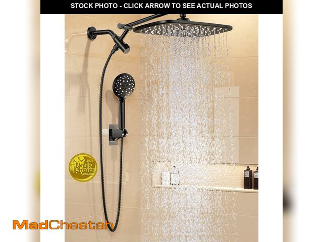 Lot 74-14214844 - Veken 11.8" Rain Shower Head with Handheld, High Pressure Handheld Shower Heads with Multi Spray Mod...