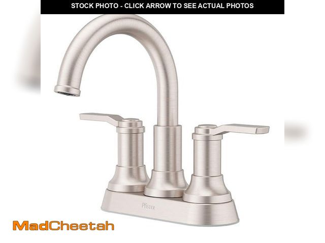 Lot 74-14223313 - Pfister Briscoe 4 in. Centerset Double Handle Bathroom Faucet in Spot Defense Brushed Nickel - UNUSE...