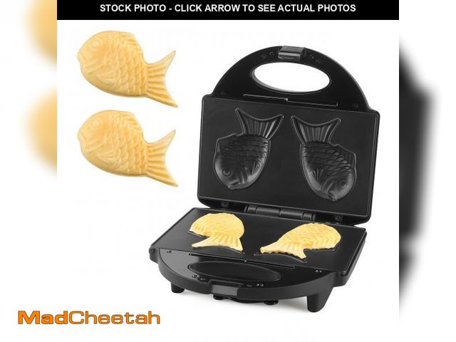 Lot 74-12049114 - FineMade Taiyaki Fish Waffle Maker Machine with Non Stick Cooking Plate, Electric Japanese Fish Shap...