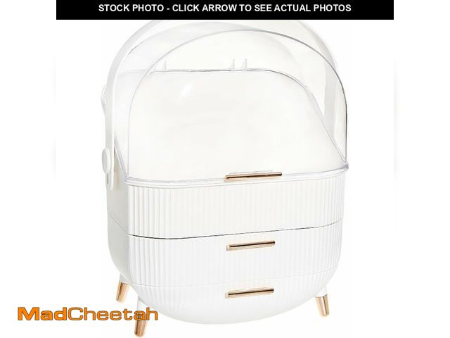 Lot 74-14281242 - DwellStudio Dustproof Makeup Organizer for Cosmetics and Skincare - Stylish Storage Solution for You...
