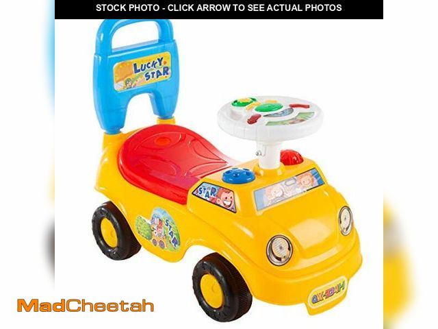 Lot 74-12544200 - Lil' Rider Kids Push Car - Scoot and Ride Car Walker with Steering Wheel, Lights, Sounds, Music for ...