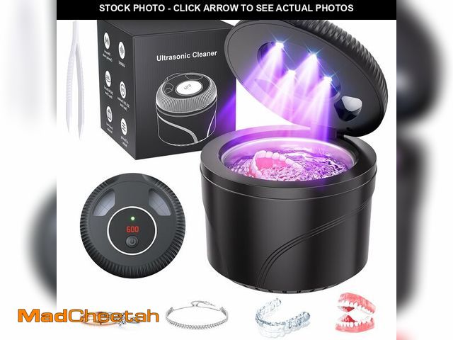 Lot 74-14214624 - Ultrasonic Retainer Cleaner Machine, 45kHz Dental Cleaning Pod for Dentures, Jewelry, Toothbrush Hea...