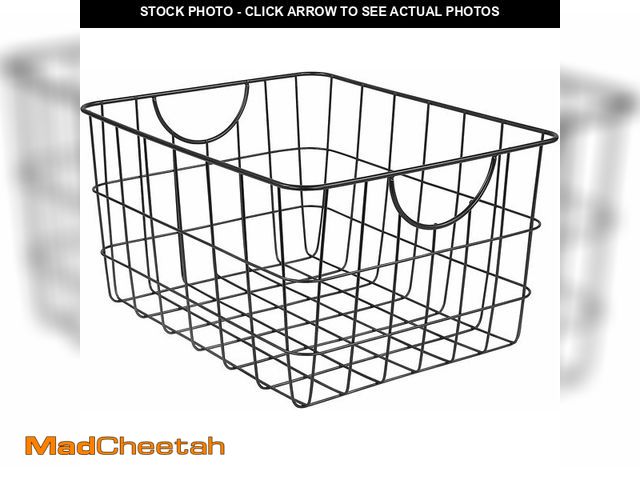 Lot 74-13069654 - Spectrum Utility Wire Baskets for Organizing - Sturdy Steel Metal Basket Storage Organizer Bin with ...