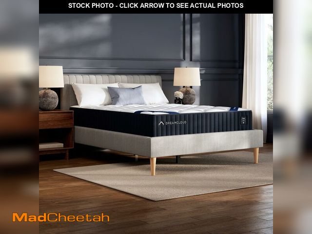 Lot 74-13093239 - DreamCloud Classic 12" Queen Mattress - Luxury Hybrid Gel Memory Foam - 365 Night Trial - Back Pain ...