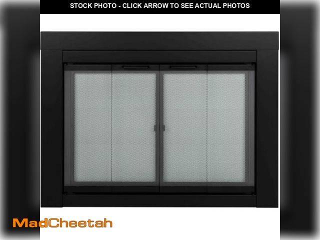 Lot 74-12405174 - Ascot Small Glass Fireplace Doors - UNUSED