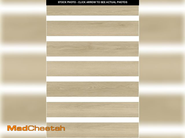 Lot 74-12399776 - FloorPops 36-in by 6-in Light Oak Peel and Stick Wood Floor Planks, Pack of 7 Tiles, FPW6158 - UNUSE...