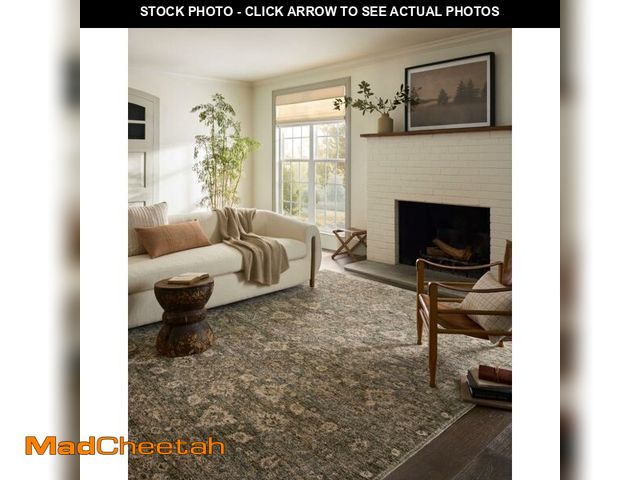 Lot 74-13382409 - Loloi Magnolia Home by Joanna Gaines Junie Collection JUE-06 Lagoon/Natural 2'-0" x 3'-0", .38" Pile...