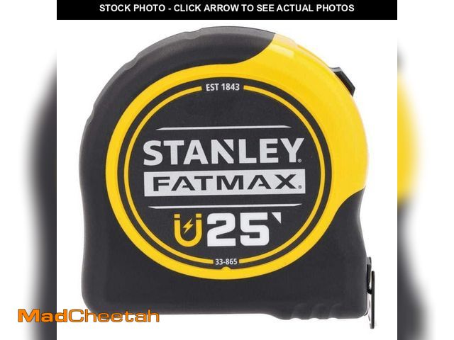 Lot 74-14604964 - Stanley 25 ft. FATMAX Magnetic Tape Measure FMHT33865L - USED