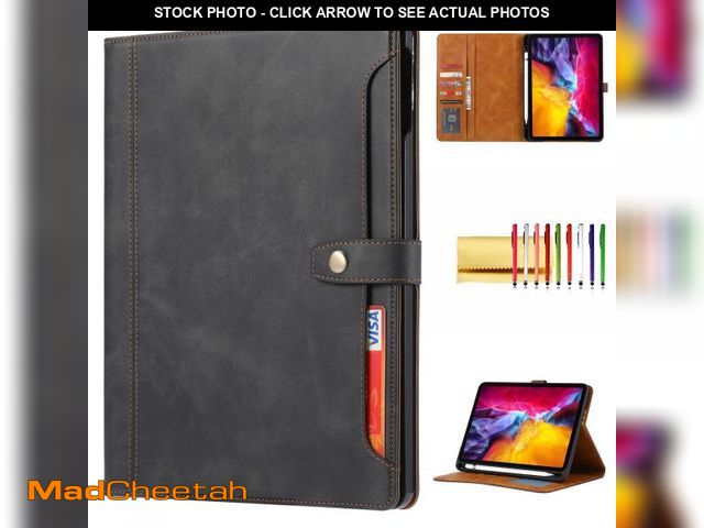 Lot 74-12215803 - Folio Case for iPad Air 13-inch (M3 2025)(M2 2024) / iPad Pro 12.9" 2018-2022, TECHCIRCLE Vegan Leat...