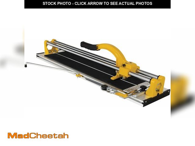 Lot 74-13697008 - QEP 10630 24-Inch Manual Tile Cutter with Tungsten Carbide Scoring Wheel for Porcelain and Ceramic T...