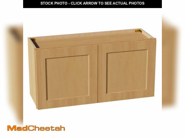 Lot 74-12584151 - HT-W3618: Timber Wood Shaker 36"W x 18"H 2 Doors Standard Wall Bridge Cabinet - UNUSED