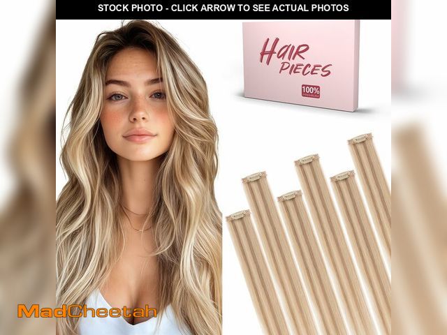 Lot 74-14213308 - SEGO Clip In Short Hair Extensions Real Human Hair Single 6 Pcs Individual Clip Ins Highlight Remy B...