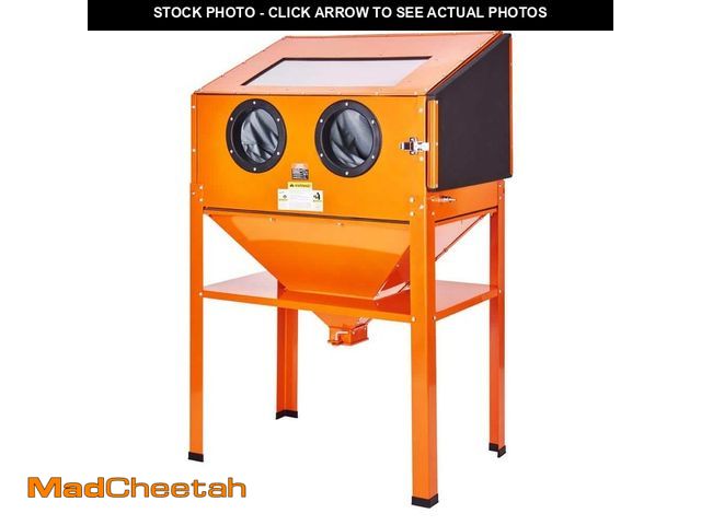 Lot 74-13868375 - VEVOR 60 Gal. Sandblasting Cabinet 40 to 120PSI Sand Blaster with Stand, Blasting Gun, 4 Ceramic Noz...