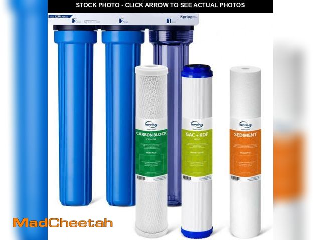 Lot 74-12098305 - iSpring Heavy Metals Whole House Water Filter System, Reduces Lead, Chloramine, PFAS, Chlorine, Sedi...
