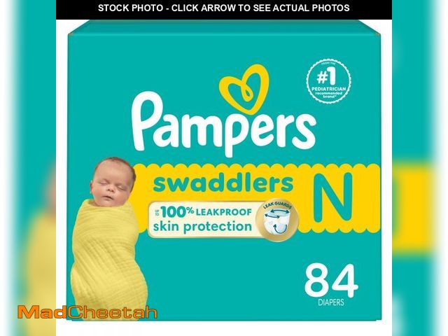 Lot 74-12219411 - Baby Diapers - Swaddlers - Size 0, 84 Count, Ultra Absorbent Disposable Newborn Diaper - UNUSED