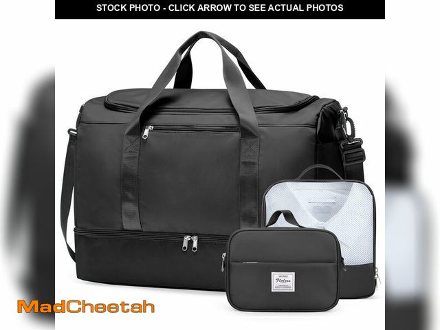 Lot 74-14266895 - Extra Large Travel Duffle Bag,Carry on Overnight Weekend Bag with Shoes Compartment,Weekender Bags f...