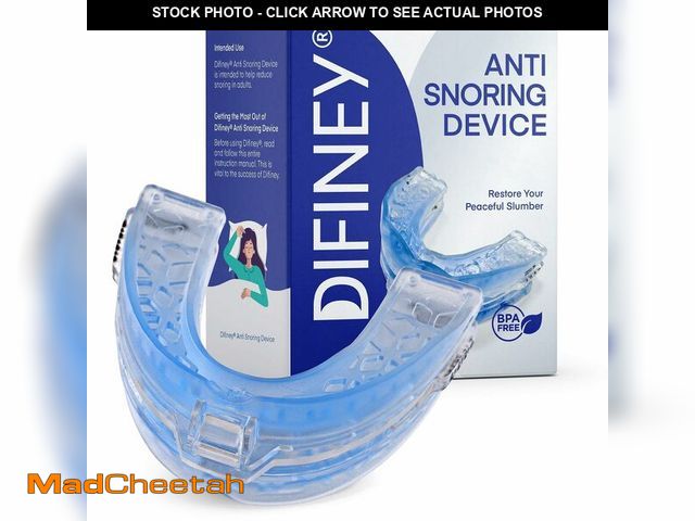 Lot 74-14266323 - Difiney Anti Snoring Device: FDA-Cleared Anti Snoring Mouthpiece Ã¢â¬â Adjustable Snore Stopper M...