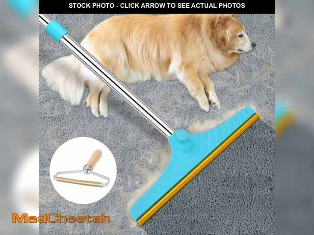 Lot 74-13623039 - Carpet Rake for Pet Hair Removal - Reusable Pet Hair Remover, 60Ã¢â¬Â Adjustable Long Handle Cat D...